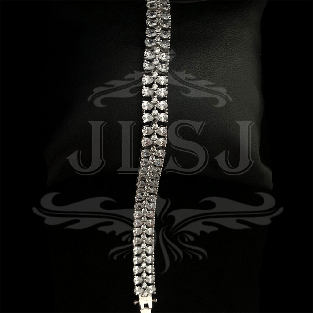 Silver tennis bracelet 1