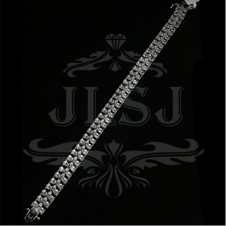 Silver tennis bracelet 1