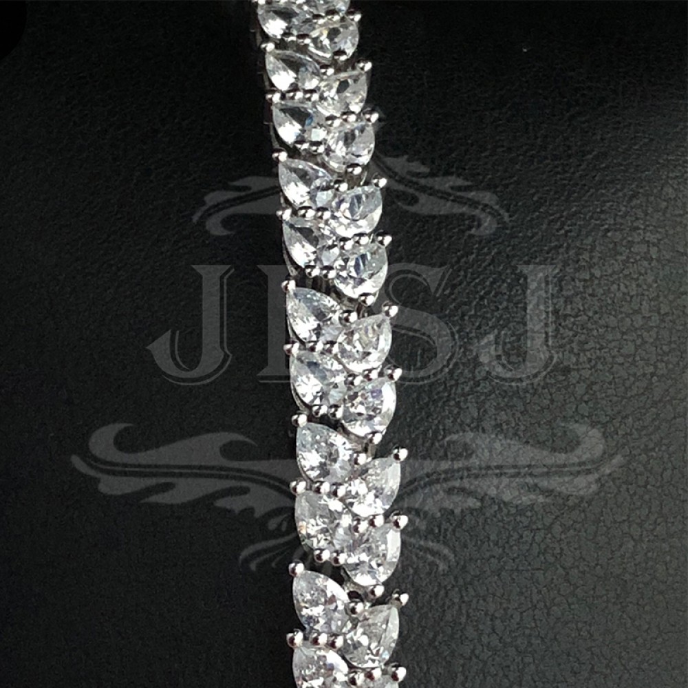 Silver tennis bracelet 4