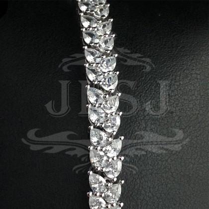 Silver tennis bracelet 4