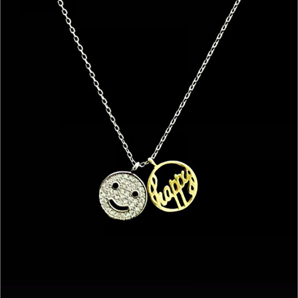 Happy Face smiley pendant