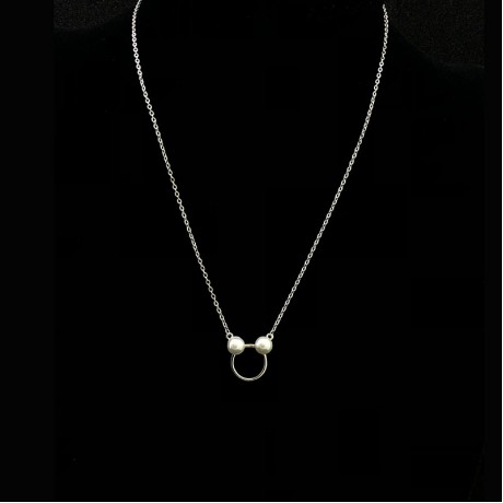 Pearl Mickey pendant