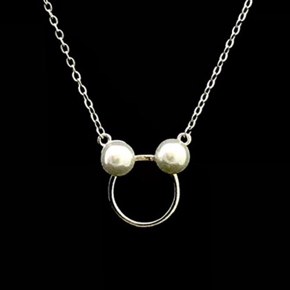 Pearl Mickey pendant