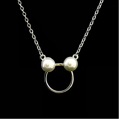 Pearl Mickey pendant