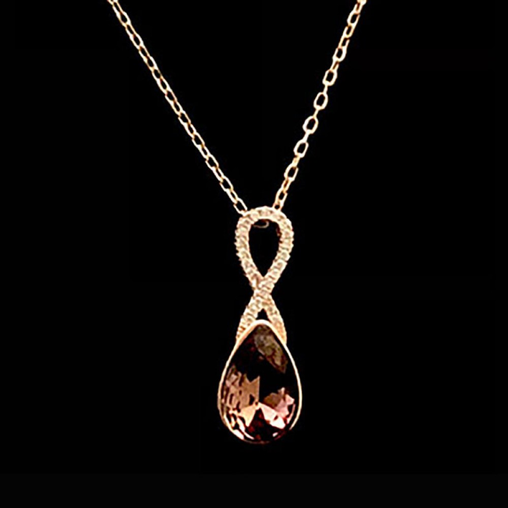 Color Swarovski element drop pendant 