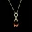 Color Swarovski element drop pendant 