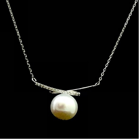 Real Pearl Chain Pendant