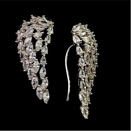 Roman silver earrings