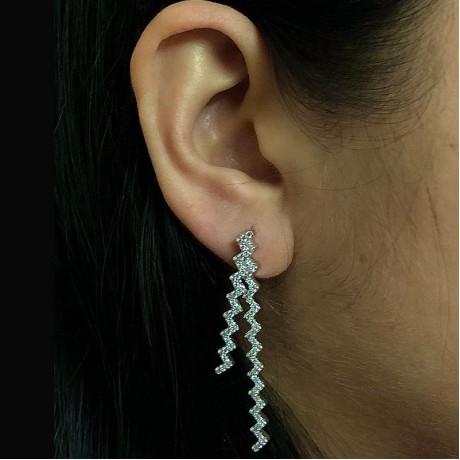 Silver Detachable earrings