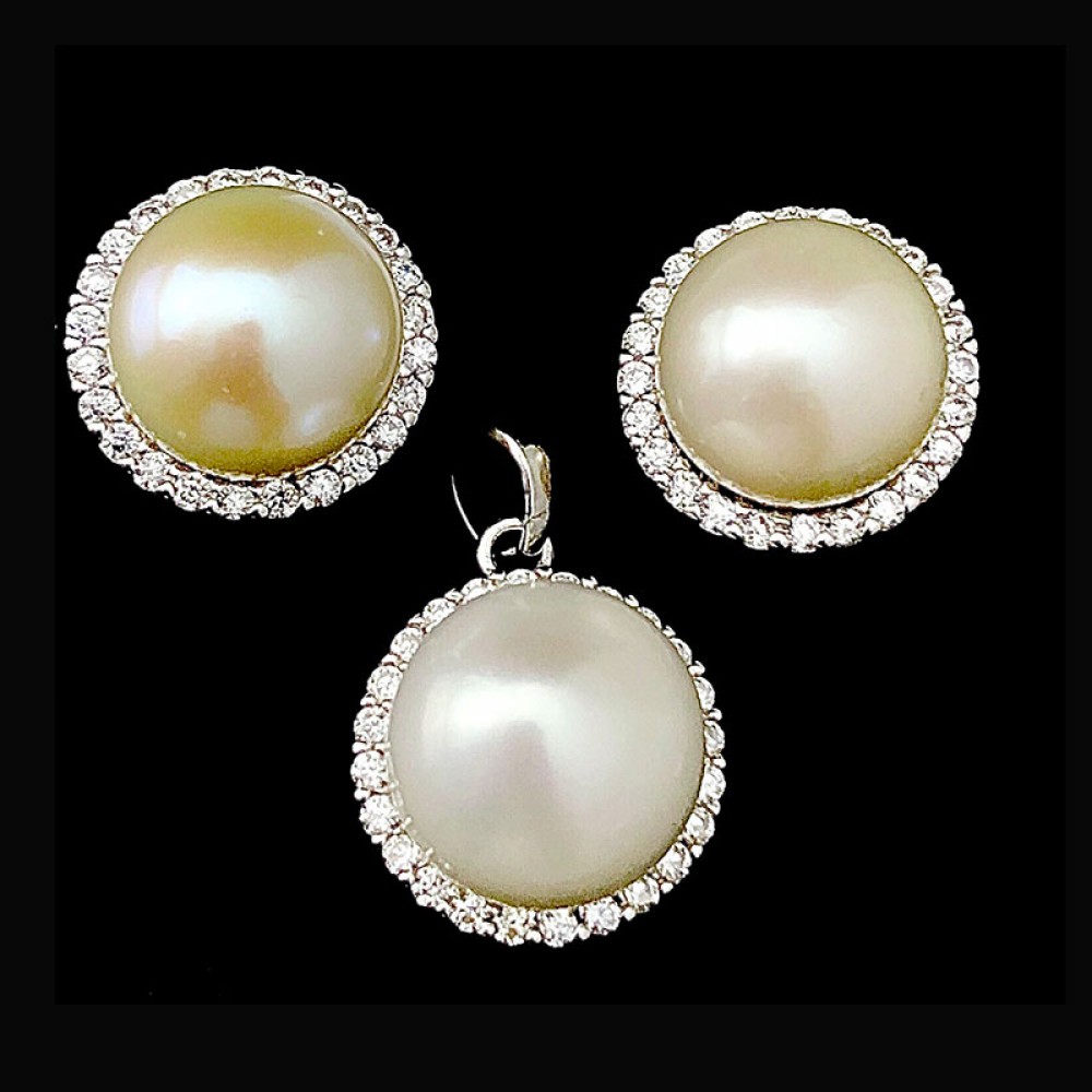 Real Pearl pendant set 6