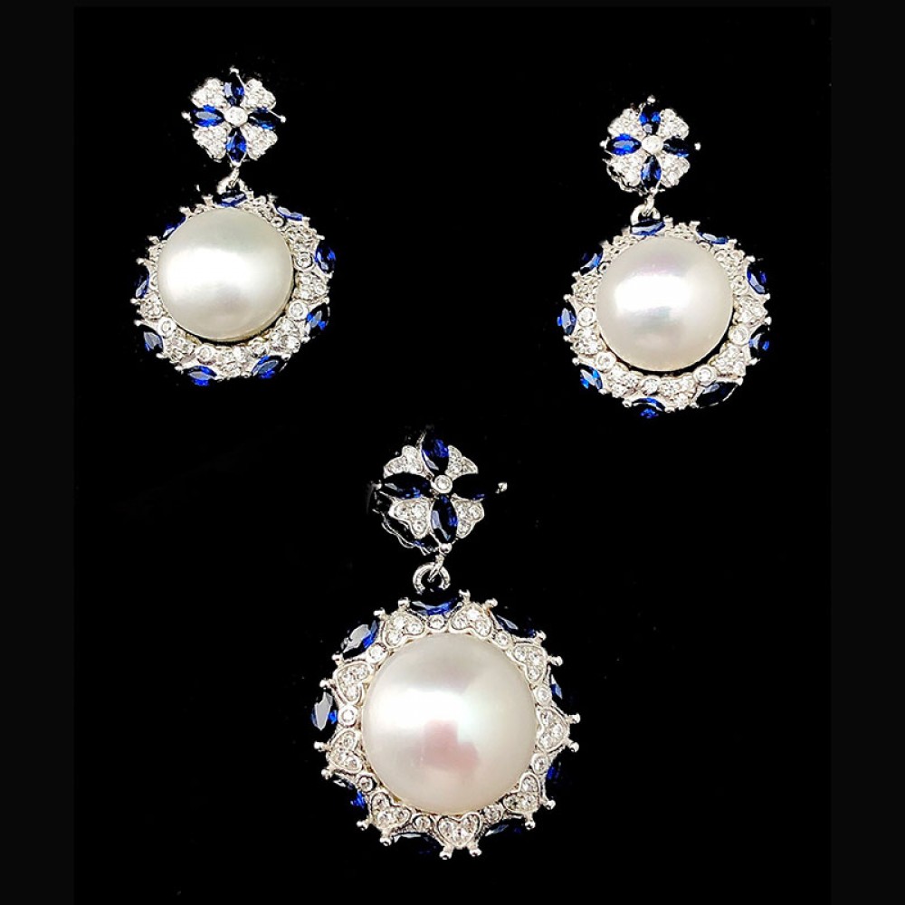 Real Pearl pendant set 9