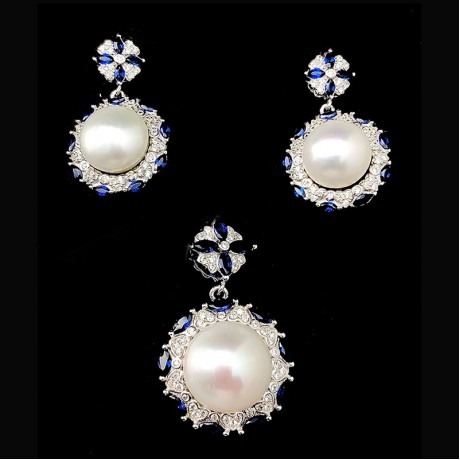 Real Pearl pendant set 9