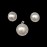 Real Pearl pendant set 10