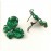 emerald green earrings