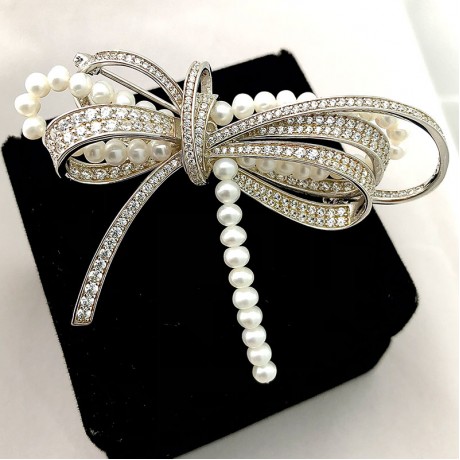 Real Pearl Brooch