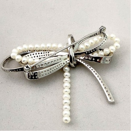 Real Pearl Brooch