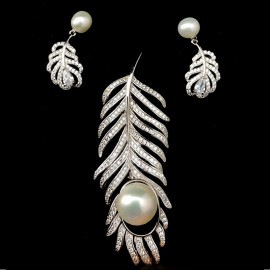 Real Pearl pendant set 1